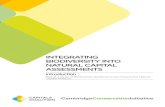 INTEGRATING BIODIVERSITY INTO NATURAL CAPITAL … · 2020. 9. 28. · Biodiversity is an integral part of natural capital and underpins the goods and services that natural capital
