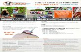 2020 HOUSTON SAFARI CLUB FOUNDATIONTM ...Houston Safari Club Foundation (HSCF) is a non-proﬁt organization, exempt from federal income tax, under section 501(c)(3) of the United