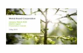 Metsä Board Corporation...Metsä Board Corporation January–March 2018 Interim report Presentation material 3 May 2018 • Rising market prices of paperboards fully compensated unfavourable