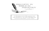 PRECEPTS IN BIBLICAL THEOLOGY - disciplingbelievers.orgdisciplingbelievers.org/wp-content/uploads/2014/05/Hebrews-A-Narr… · properly belong 4to God Himself. b. It is not that Jesus