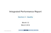 Integrated Performance Report - Northern Devon Healthcare ... · Executive Lead: Darryn Allcorn 1 ... Integrated Performance Report Section 2 - Quality Month 12 March 2019 . Executive