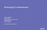 Emerging Contaminants - CECA · 2016. 1. 14. · Emerging Contaminants Jenny Lightfoot SiLC CGeol. Geoenvironmental Specialist. 07880 787193. 0114 2728247. jenny.lightfoot@arup.com