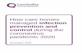 Infection prevention and control in care homes...2020/11/18  · Figure 1: Assurance against IPC themes for care homes inspected between 1 August and 4 September 2020 (440 care homes