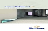 Kingspan Geﬁnex Geﬁcell...Kingspan ® Gefinex Geficell staple Flanking Insulation Strip is made, like all other flanking insulation strips, from closed-cell, highly elastic PE
