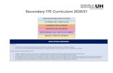 School of Education Secondary ITE Curriculum 2020/21 · Secondary ITE Curriculum 2020/21 . PURPOSE AND PROGRESS. EXPECTATIONS & BEHAVIOUR Pupils are: Motivated by intrinsic factors