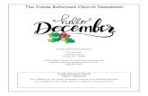 The Fonda Reformed Church Newsletterfonda.rcachurches.org/wp-content/uploads/2020/12/... · 2020. 12. 12. · The Fonda Reformed Church Newsletter Musings in the Interim The Last