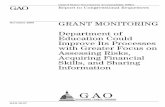 November 2009 GRANT MONITORING · 2020. 6. 14. · November 2009 . GAO-10-57 . What GAO Found United States Government Accountability Office Why GAO Did This Study HighlightsAccountability