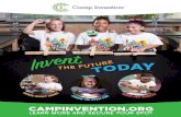 Camp Invention@ CAMPINVENTION.ORG LEARN MORE ......Your local Camp Invention site information: Price $235 (before discount) | For children entering grades 1–6 Franklin Middle School