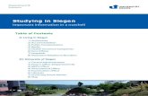 Studying in Siegen · 2012. 6. 22. · Studying in Siegen Important information in a nutshell Department III Economics Table of Contents I) Living in Siegen 1) Authorities 2) Accommodation
