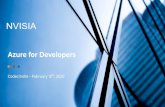 Azure for Developers - Codecinella · 2020. 2. 17. · • Azure Virtual Machines: Use when the app needs full control of the infrastructure or when migrating the app from on-prem
