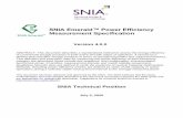 SNIA Emerald™ Power Efficiency Measurement Specification · 2020. 7. 10. · Wayne Adams Walt O’Brien Dave Thiel, Consultant LLC Bill Bailey Chuck Paridon Dell Technologies Don