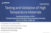 Department of Energy ARPA-E Ultrahigh-Temperature ... · complex thermal cycles and to conduct thermomechanical fatigue (TMF) tests under controlled conditions. Thermomechanical and