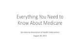 Everything You Need to Know About Medicare...• Helps cover the cost of prescription drugs • Run by Medicare approved private insurance companies ... • January 1 –February 14,