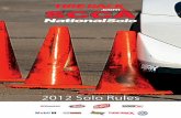 2012 Solo Rules - SVOCOP · 2013. 1. 5. · ADVAN Neova AD08 g-Force R1 Racing Radial Autocross and Road Race Compounds DOT Radial Wet Ecsta V710 Ventus Z214 C51 Medium and C71 Soft
