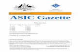 Published by ASIC ASIC Gazette - ASIC Home | ASIC · You can obtain a copy of these documents from the ASIC Digest, the ASIC website at ... BAIS BROS PTY LTD 115 249 404 BARANY ENTERPRISES