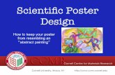 Scientiﬁc Poster Design€¦ · Scientiﬁc Poster Design How to keep your poster from resembling an “abstract painting” A poster can be better than giving a talk More efficient