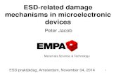 ESD-related damage mechanisms in microelectronic devices · ESD-related damage mechanisms in microelectronic devices Peter Jacob ESD praktijkdag, Amsterdam, November 04, 2014 1 Materials