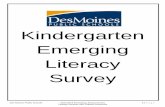 Kindergarten Emerging Literacy Surveyelementaryliteracy.dmschools.org/uploads/1/3/6/0/... · 2019. 12. 7. · clear evidence from the behavior of the child that he/she understands