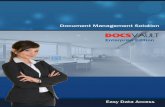 Document Management Software DocsVault Enterprise Brochure · Docsvault Enterprise Edition, desktop and online document management software. Capture, retrieve and share documents