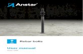 Rebar bolts - Anstar Oy · ALP bolts have been separated into their own manual. Manufacture of AMP series bolts will be discontinued. Bolt resistance values have been calculated according