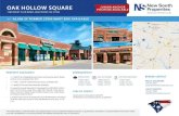OAK HOLLOW SQUARE POSITION AVAILABLE JUNIOR ANCHOR …€¦ · 421 oak hollow square 1589 skeet club road, high point, nc 27265 +/- 36,000 sf former stein mart box available aerial