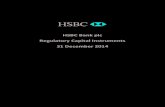 HSBC Bank plc Regulatory Capital Instruments - 31 December 2014 · 5,25% nachr. Anleihe_____ 29 5.18% Schuldscheindarlehen 2016_____ 30 4.31 % Schuldscheindarlehen 2016_____ 31 ...