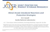 Metal Anode Interfacial Reactions and Protection Strategies ... Metal Anode Interfacial Reactions and