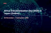 Africa Industrialization Day 2020 in Japan [Online] · Africa Industrialization Day 2020 in Japan [Online] An online event platform for B2B meetings and a seminar for 20 November