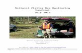 National Visitor Use Monitoring Handbook  · Web viewNational Forest Visitor Use Monitoring Training Manual – July 2004 ... Sites that are not included are trailheads, boat launches,