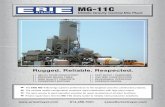 MG-11C - ERIE Strayer · MG-11C  814.456.7001 sales@eriestrayer.com • 366 CU YD/HR PRoDUCtion* • ReDUCeD mixing times • HigH qUalitY ConCRete