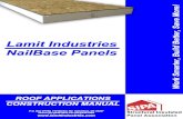 Lamit Industries Nailbase Panels General Recommendations Manual.pdf · Lamit Industries Nailbase Panels General Recommendations Lamit Industries Nailbase Panels Sizes Lamit Industries