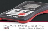 PCAN-MiniDiag FD Quick Start Guide 2020-01 · Connect the PCAN-MiniDiag FD to a CAN bus via the D-Sub connector on the rear of the device. The pin assignment corresponds to the specification