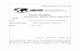 IMDRF Standard Operating Procedures · Web viewThis will then be followed by an oblique, the document number (N), the word ‘FINAL’, a colon and the current calendar year. Examples:IMDRF/MDSAP