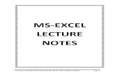 MS-EXCEL LECTURE NOTES - WordPress.com · 2017. 2. 14. · MS-EXCEL LECTURE NOTES FOR OWERRI CBT HI-TECH, OWERRI NIGERIA Page 3 The Microsoft Excel window appears and your screen