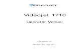 361868 Videojet 1210 1510 Operator Manual...Videojet 1710 Operator Manual Rev AA v Customer Training If you wish to perform your own service and maintenance on the printer, Videojet