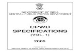 CPWD SPECIFICATIONS - Uttarakhand Irrigation · The CPWD Specifications being published by CPWD from time to time are very comprehensive and useful in execution of works and are used