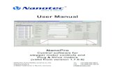 User Manual - Nanotec Electronic USUser Manual NanoPro About this manual Issue: V 2.2 3 About this manual Target group This user manual is aimed at designers and developers who need