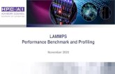 LAMMPS Performance Benchmark and Profiling Performance...– LAMMPS performance overview over Intel based platforms ... • More info on LAMMPS – 3 LAMMPS • Large-scale Atomic/Molecular