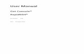 GetConsole User Manual v2.01 updated-21aug · 2014. 8. 21. · J iPhone4S + (iOS version 7.0 or later is required)$ o iPhone 4S, iPad2, iPad 3 supports Redpark C2-RJ45V cable$ o iPhone