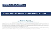 Highland Global Allocation Fund · 2020. 12. 1. · Highland Global Allocation Fund AnnualReport September30, 2020 Beginning on January 1, 2021, as permitted by regulations adopted