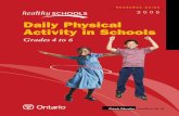Daily Physical Activity in Schools - Nipissing University...No.138,“Daily Physical Activity in Elementary Schools,Grades 1–8”, October 6,2005.This policy requires that all students
