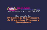 Agena for seminars...Schedule for Morning Seminars & Evening Plenary Sessions Title Agena for seminars.cdr Author Chandan Created Date 12/8/2020 4:17:19 PM ...