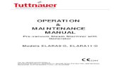 OPERATION MAINTENANCE MANUAL - UMP · 2017. 6. 1. · OPERATION & MAINTENANCE MANUAL Pre-vacuum Steam Sterilizer with Generator Models ELARA9-D, ELARA11-D Cat. No. MAN205-0497001ENRev