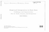 Regional Integration in East Asia - World Bank...2001/12/13  · strong regional institution in place to lead the region toward closer cooperation and deeper integration. Regional