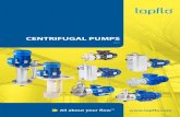 CENTRIFUGAL PUMPS - Tapflo · 2020. 3. 6. · Tapflo Centrifugal pumps are some of the most versatile pumps on the market today. They can be used in a variety of installations in