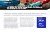 Impact of the COVID-19 crisis on loss of jobs and hours among domestic workers · 2021. 1. 6. · on internal mobility. These criteria affect primarily domestic workers who do not