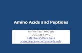Amino Acids and Peptides - doctor2019.jumedicine.com · Other amino acids •Glutamic Acid: Monosodium glutamate, or MSG, a flavor enhancer. MSG causes a physiological reaction in