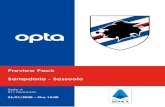 Preview Pack Sampdoria - Sassuolo · 2020. 1. 23. · 3 Sampdoria – Sassuolo Serie A – 26/01/2020 STATISTICHE GENERALI La Sampdoria è l’unica squadra di questo campionato che