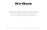Ceramic Sinks Manualpdf.lowes.com/installationguides/812679017407_install.pdf · 2020. 9. 5. · Ceramic Bathroom Vessel Sinks KCV-120 / KCV-121 / KCV-122 / KCV-125 ... Ø18 1/4”