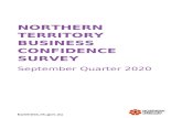 NT business confidence survey - September quarter 2020 · Web viewAuthor Northern Territory Government Created Date 04/08/2020 16:54:00 Title NT business confidence survey - September